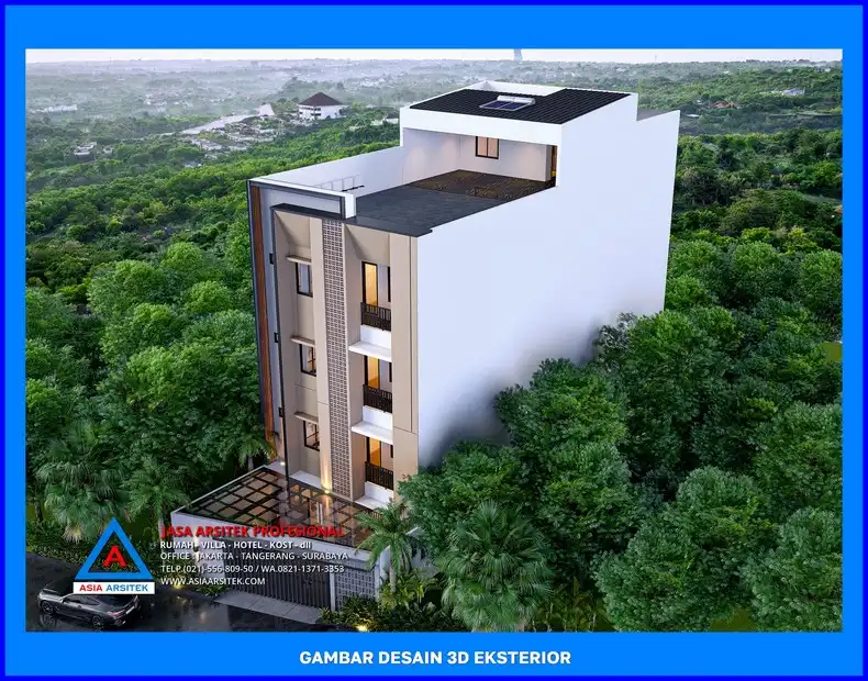 tampak atas Jasa Desain Interior Rumah Kost Depok