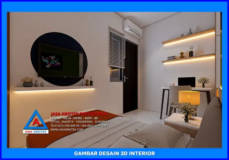 ruang belajar rumah kost Jasa Desain Interior Rumah Kost Depok