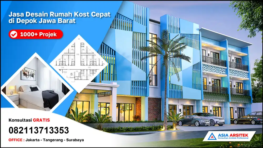 cover Jasa Desain Rumah Kost Cepat di Depok