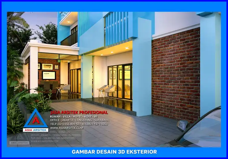 pintu masuk Jasa Desain Rumah Kost Cepat di Depok
