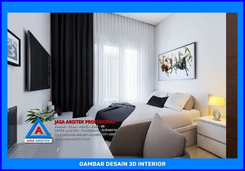 kamar tidur kost Jasa Desain Rumah Kost Cepat di Depok