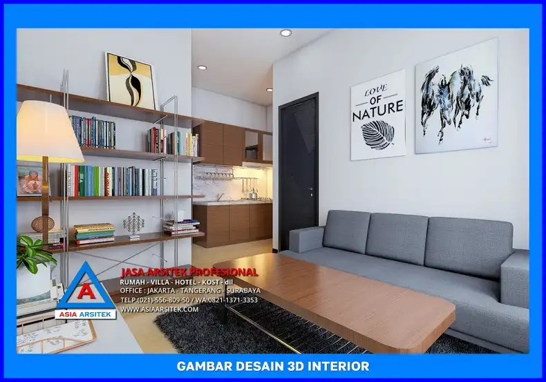 ruang bersama Jasa Desain Rumah Kost Cepat di Depok