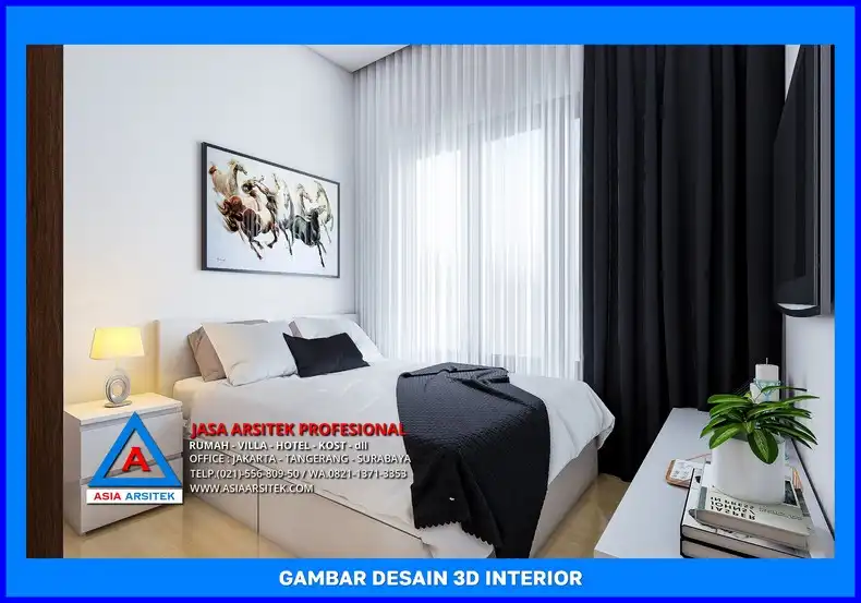 kamar tidur kost 2 Jasa Desain Rumah Kost Cepat di Depok