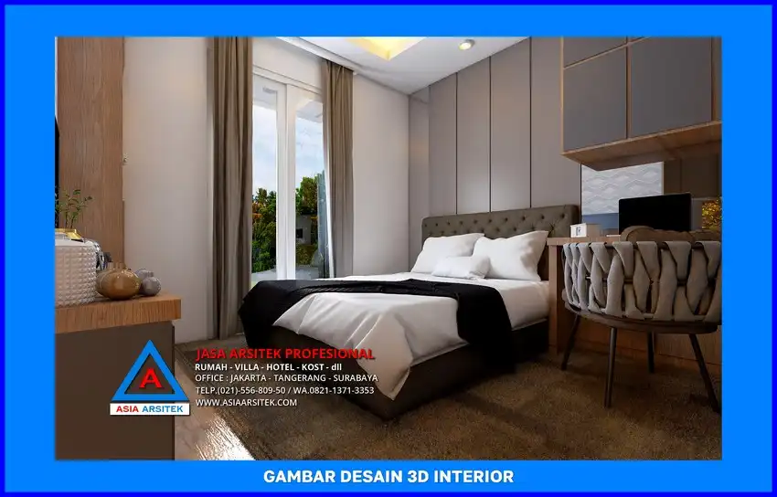 kamar tidiur kost Jasa Desain Rumah Kost Murah di Depok