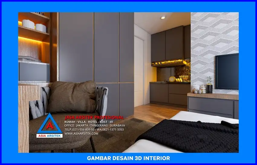 kamar tidur Jasa Desain Rumah Kost Murah di Depok