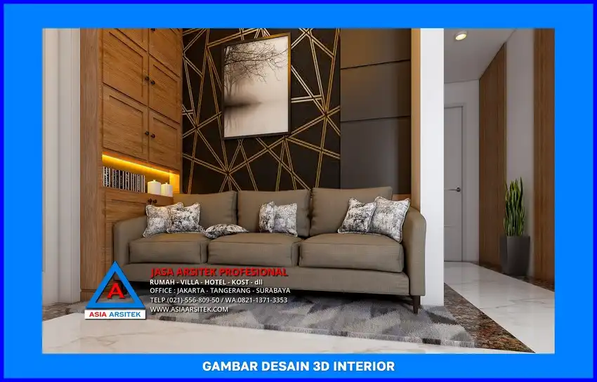 lobby Jasa Desain Rumah Kost Murah di Depok