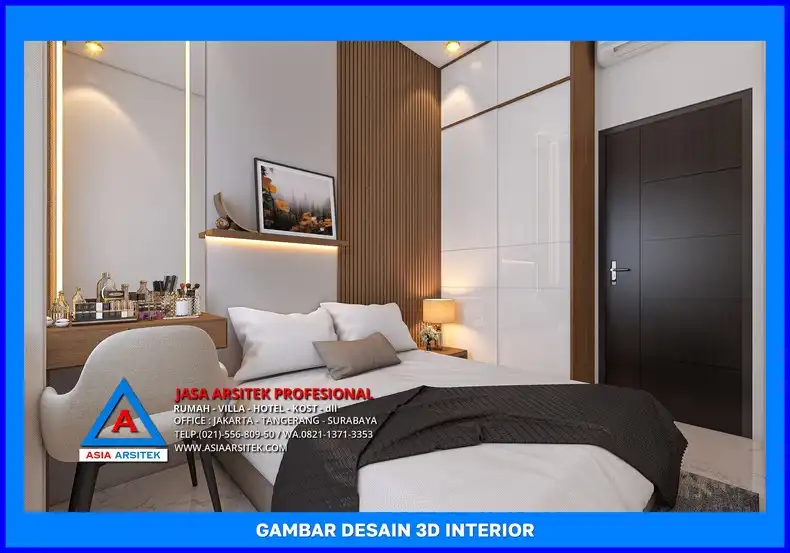 kamar tidur Jasa Desain Rumah Kost Profesional di Depok