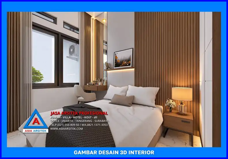 ruang tidur kontrakan Jasa Desain Rumah Kost Profesional di Depok