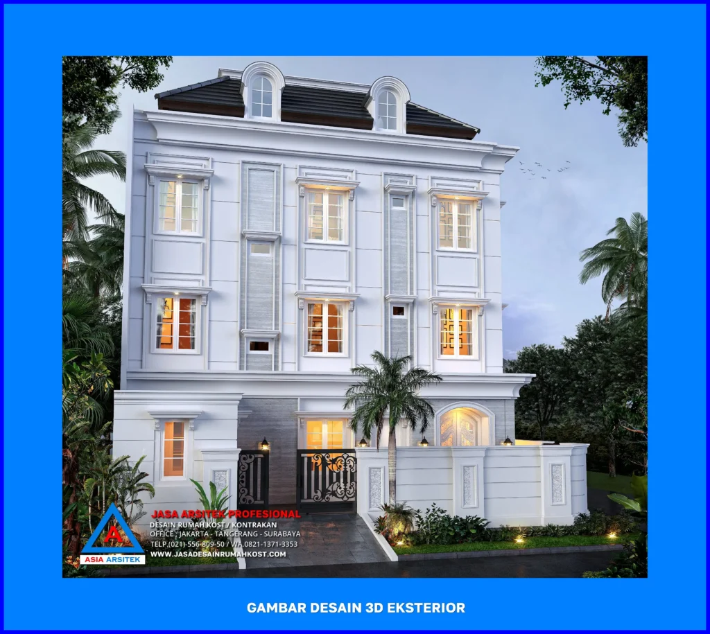 fasad Jasa Desain Rumah Kost Siap Huni di Depok
