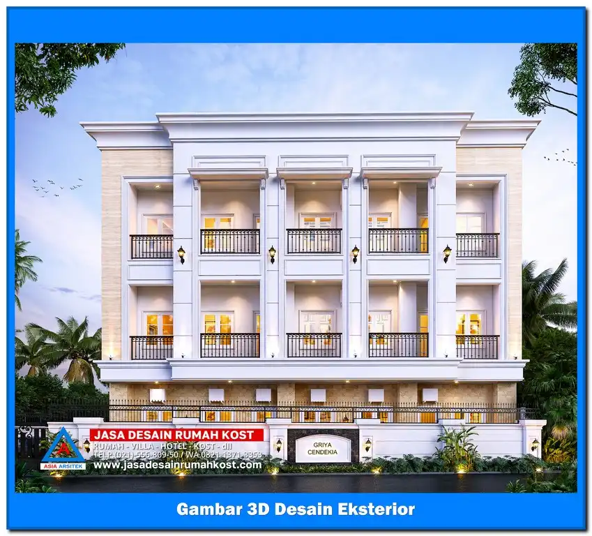 Jasa Desain Rumah Kost di Aren Jaya Bekasi
