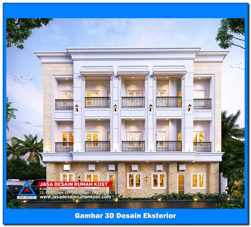 Jasa Desain Rumah Kost di Aren Jaya Bekasi