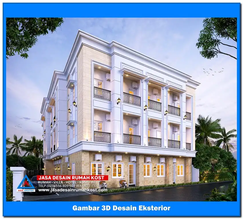 Jasa Desain Rumah Kost di Aren Jaya Bekasi
