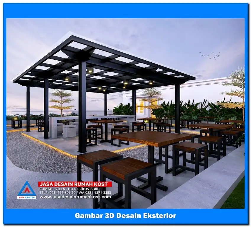 Jasa Desain Rumah Kost di Aren Jaya Bekasi
