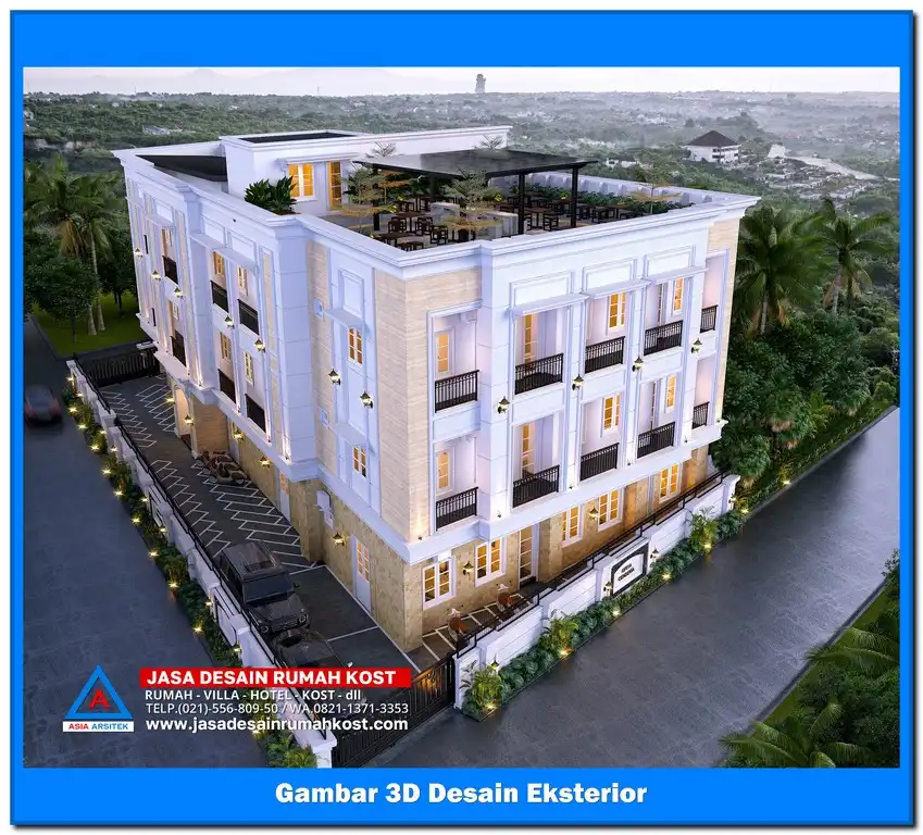 Jasa Desain Rumah Kost di Aren Jaya Bekasi