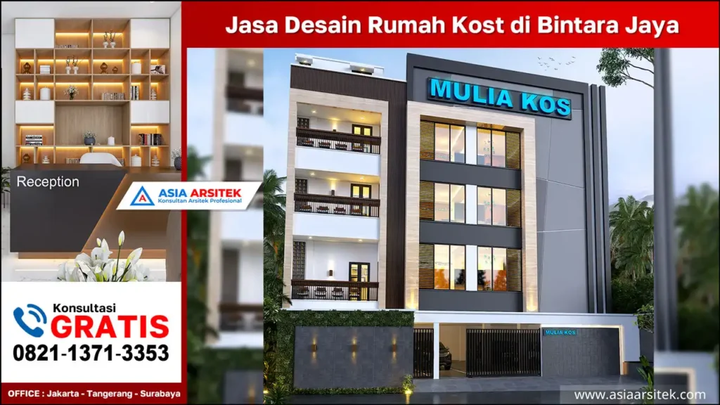 Jasa Desain Rumah Kost di Bintara Jaya Bekasi