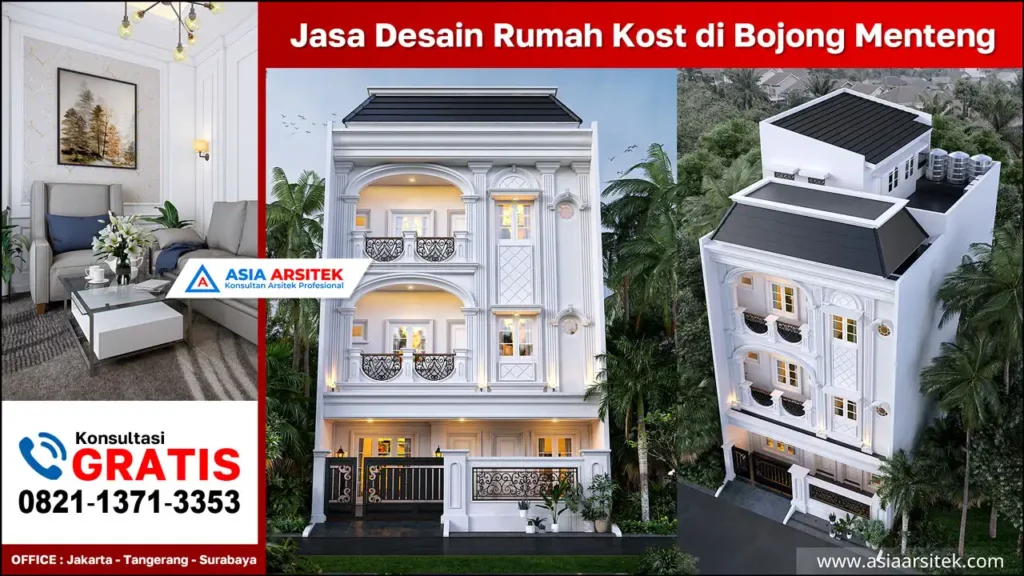 Jasa Desain Rumah Kost di Bojong Menteng Bekasi