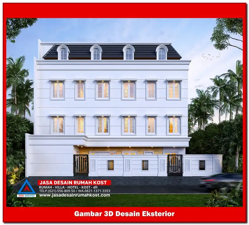 Jasa Desain Rumah Kost di Bojong Rawalumbu Bekasi