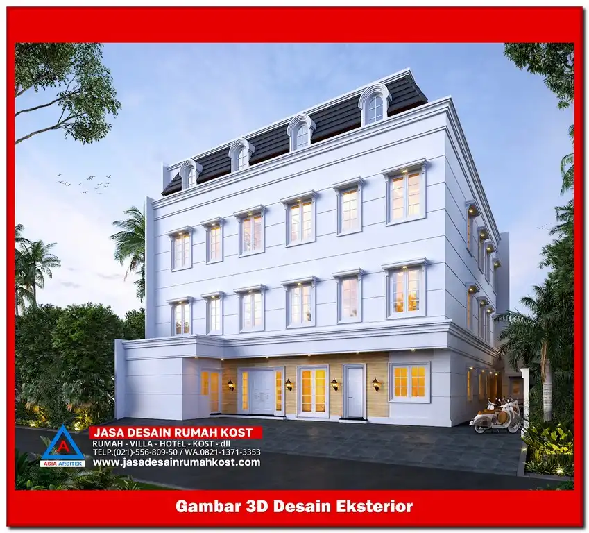 Jasa Desain Rumah Kost di Bojong Rawalumbu Bekasi