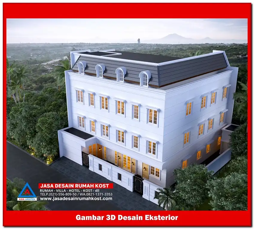 Jasa Desain Rumah Kost di Bojong Rawalumbu Bekasi