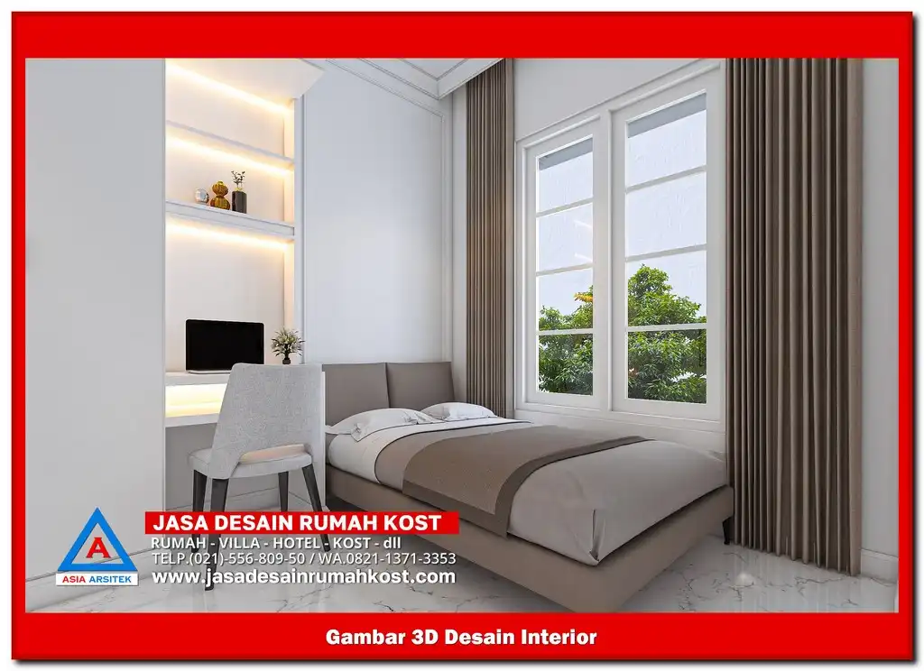 Jasa Desain Rumah Kost di Bojong Rawalumbu Bekasi