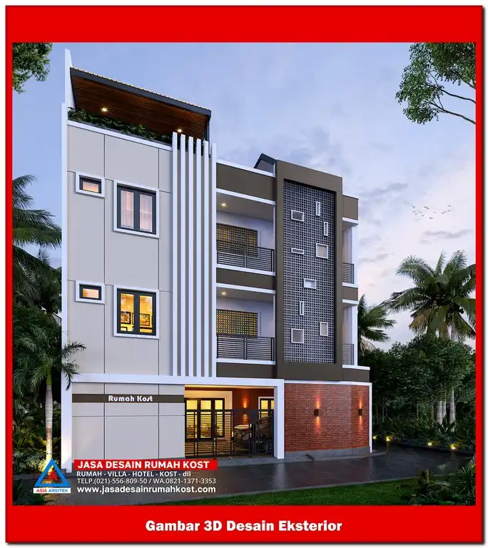 Jasa Desain Rumah Kost di Ciketing Udik Bekasi