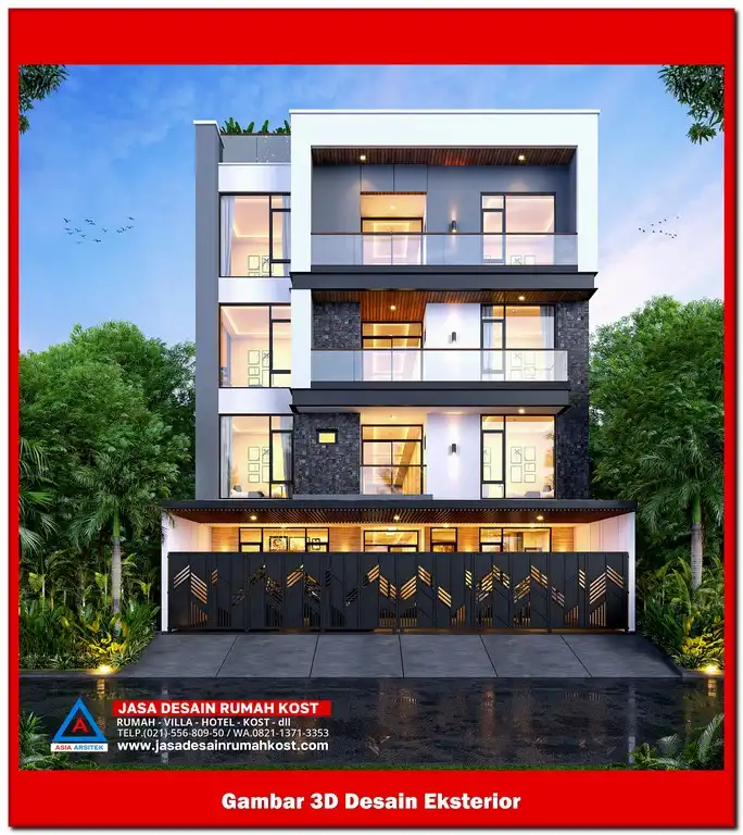 Jasa Desain Rumah Kost di Cikiwul Bekasi