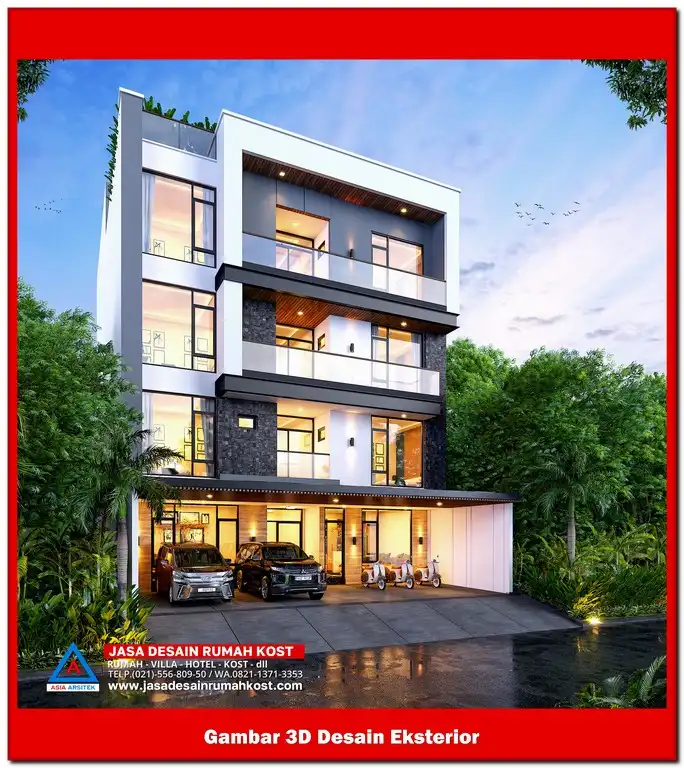 Jasa Desain Rumah Kost di Cikiwul Bekasi