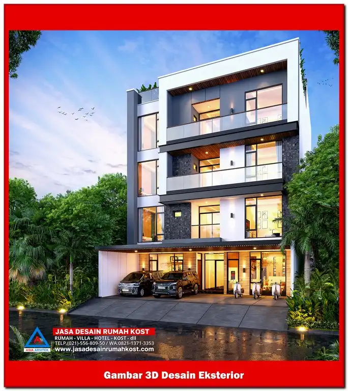 Jasa Desain Rumah Kost di Cikiwul Bekasi