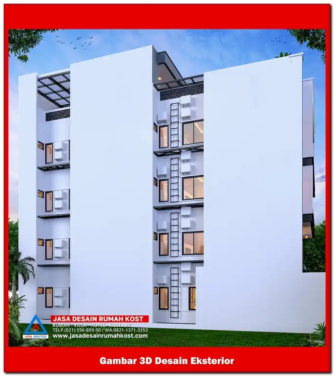 Jasa Desain Rumah Kost di Cikiwul Bekasi