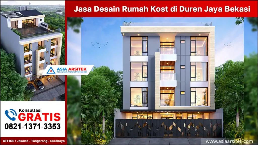 Jasa Desain Rumah Kost di Duren Jaya Bekasi