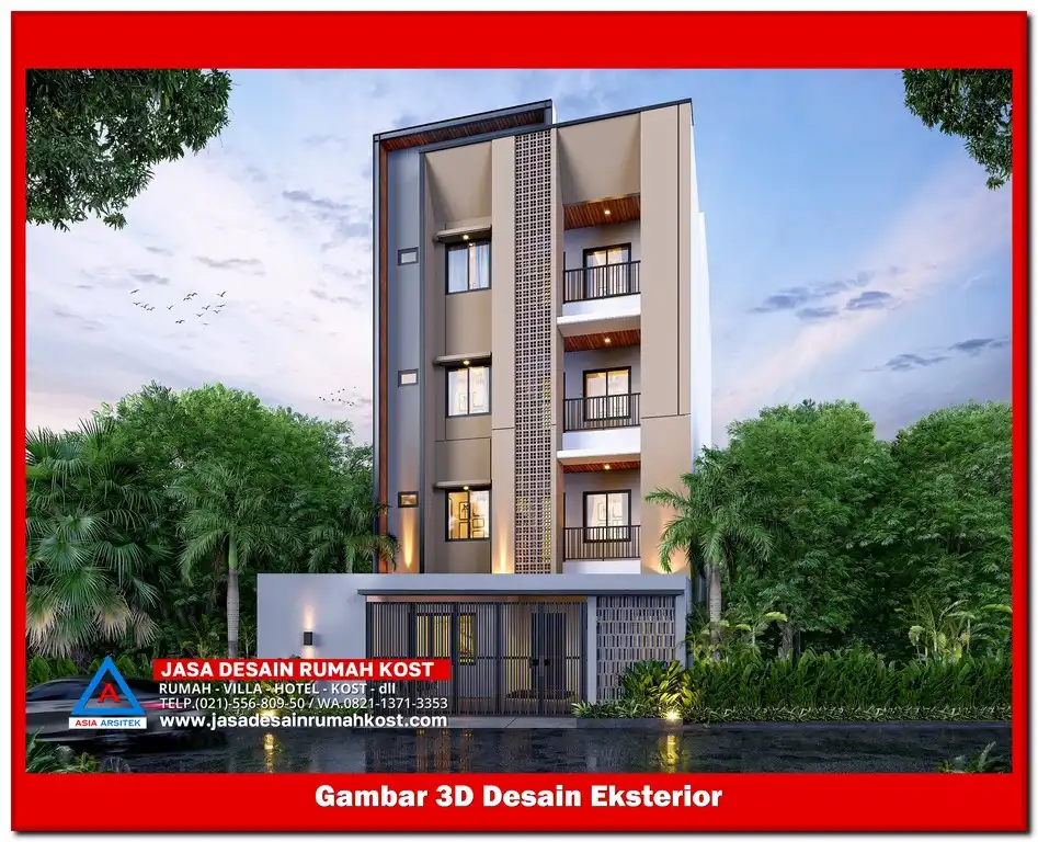 Jasa Desain Rumah Kost di Harapan Baru Bekasi