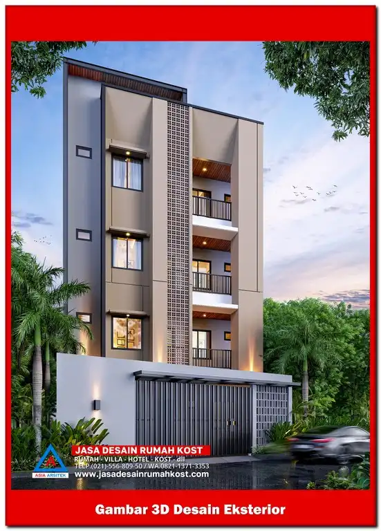 Jasa Desain Rumah Kost di Harapan Baru Bekasi