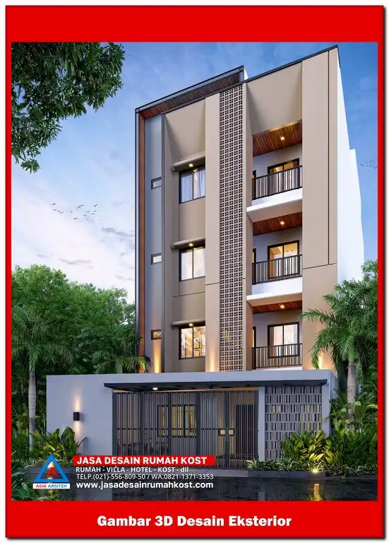Jasa Desain Rumah Kost di Harapan Baru Bekasi