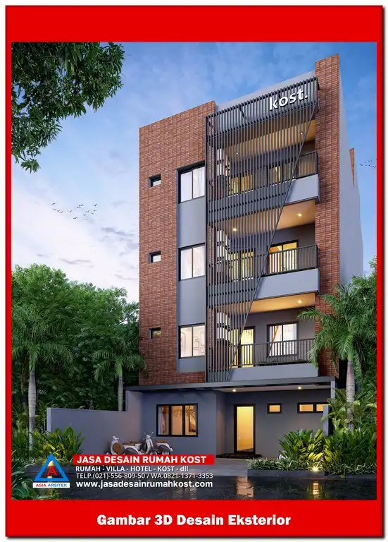 Jasa Desain Rumah Kost di Harapan Jaya Bekasi