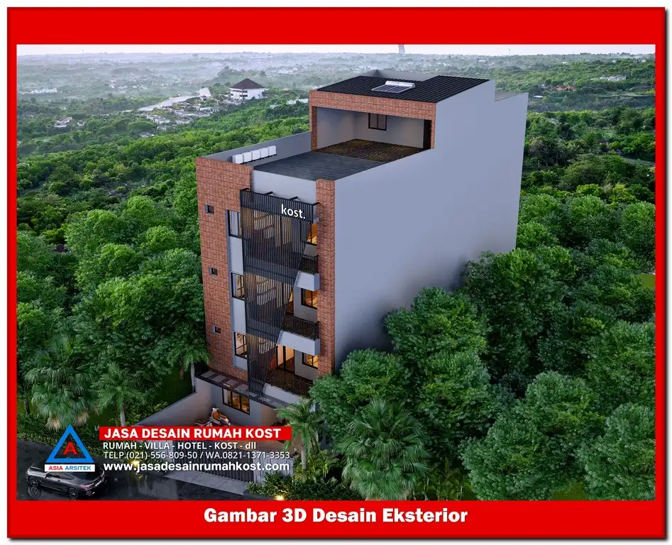 Jasa Desain Rumah Kost di Harapan Jaya Bekasi