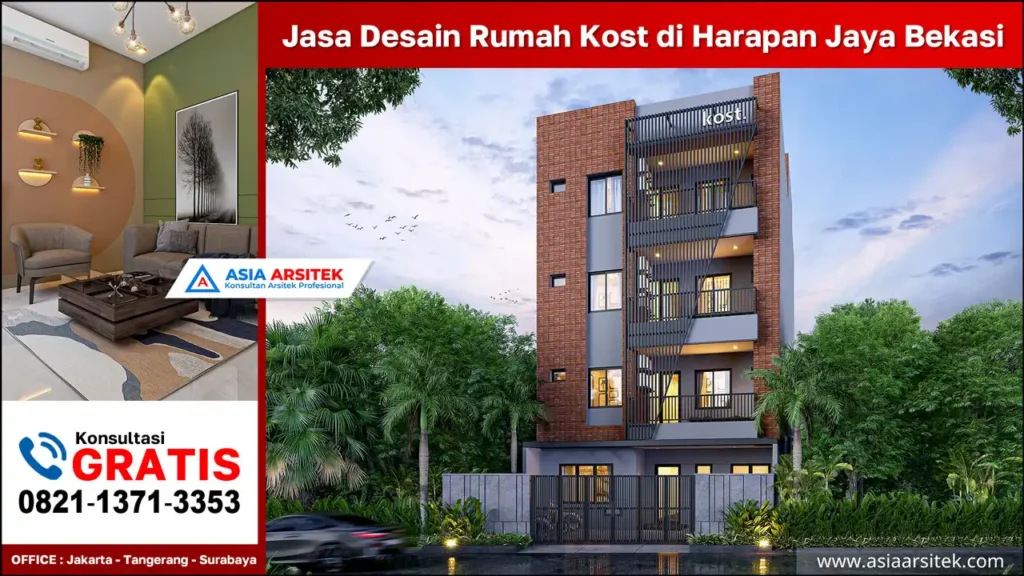 Jasa Desain Rumah Kost di Harapan Jaya Bekasi