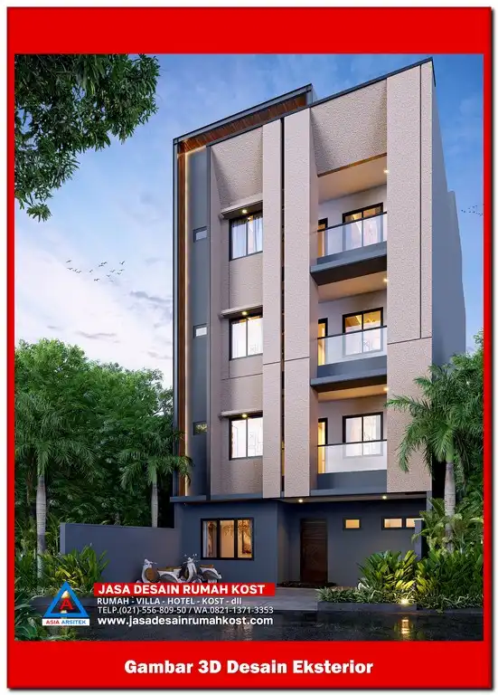 Jasa Desain Rumah Kost di Harapan Mulya Bekasi