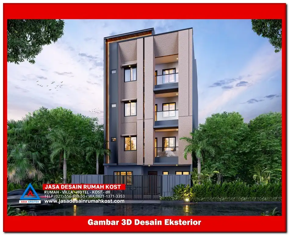 Jasa Desain Rumah Kost di Harapan Mulya Bekasi