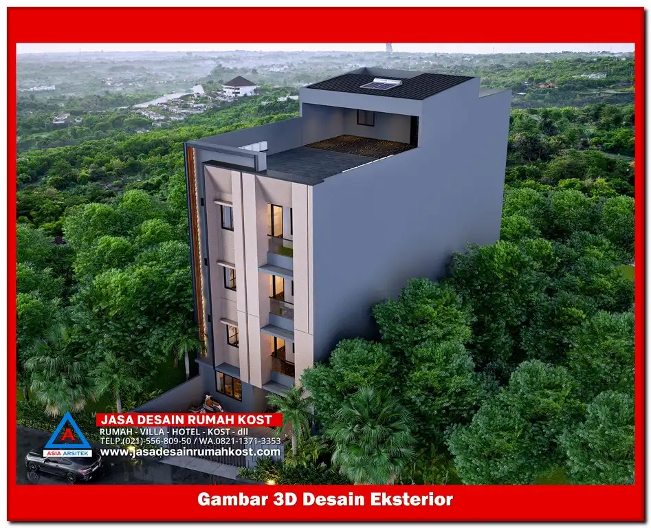 Jasa Desain Rumah Kost di Harapan Mulya Bekasi