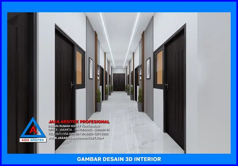 selasar kost Rekomendasi Jasa Desain Rumah Kost di Depok