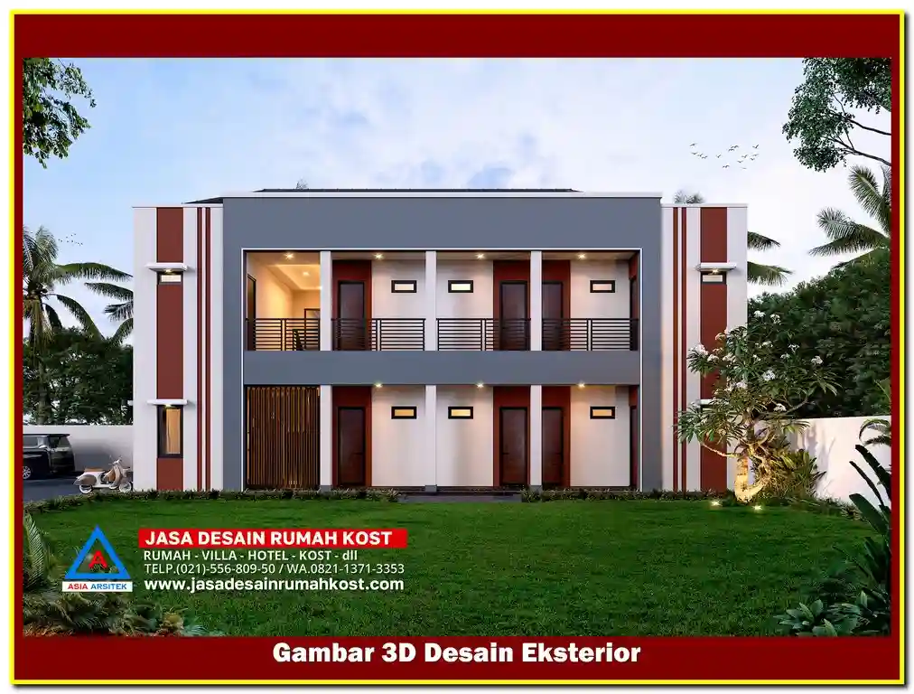 Desain Rumah Kost 10 Kamar Di Bekasi Utara