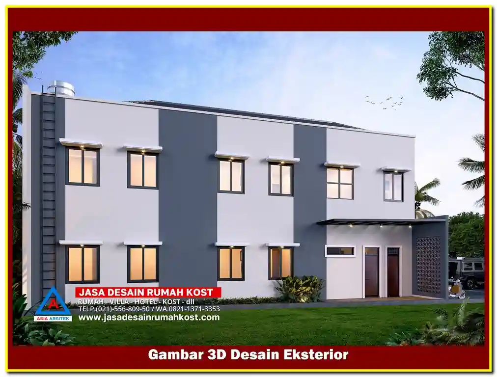 Desain Rumah Kost 10 Kamar Di Bekasi Utara