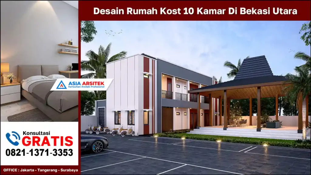 Desain Rumah Kost 10 Kamar Di Bekasi Utara