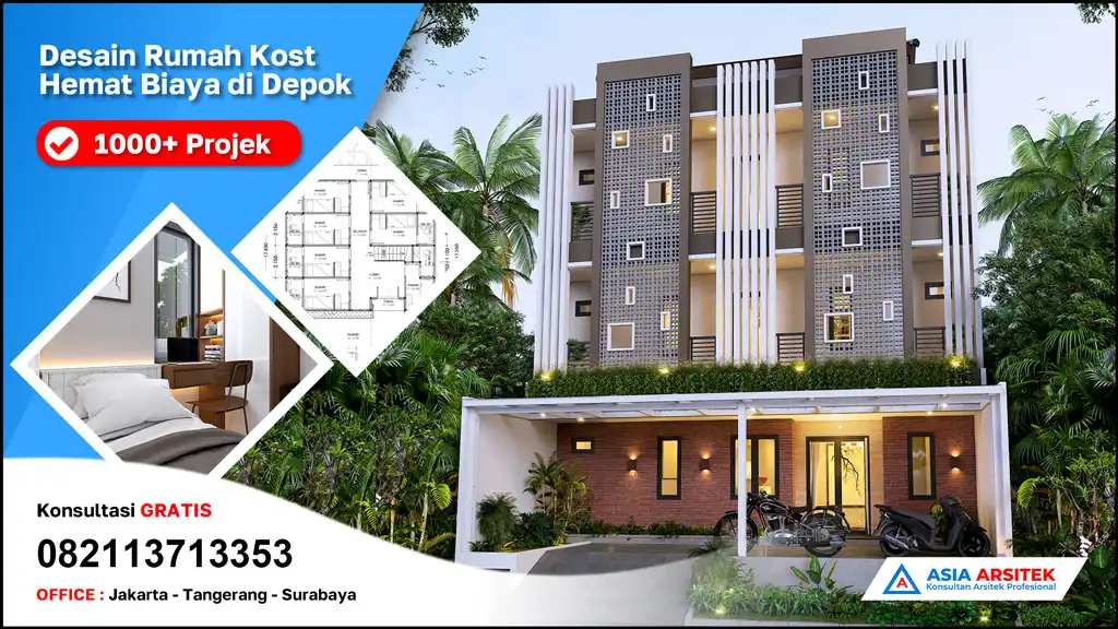 header Desain Rumah Kost Hemat Biaya di Depok