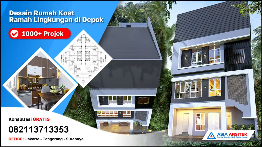 header Desain Rumah Kost Ramah Lingkungan di Depok