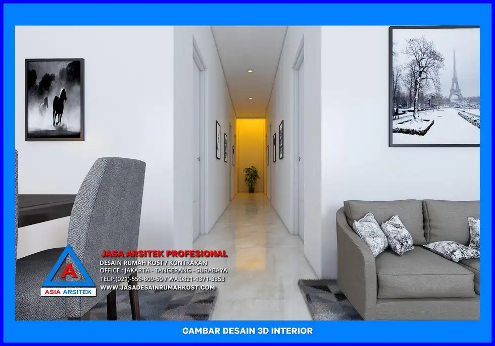 selasar Desain Rumah Kost Ramah Lingkungan di Depok