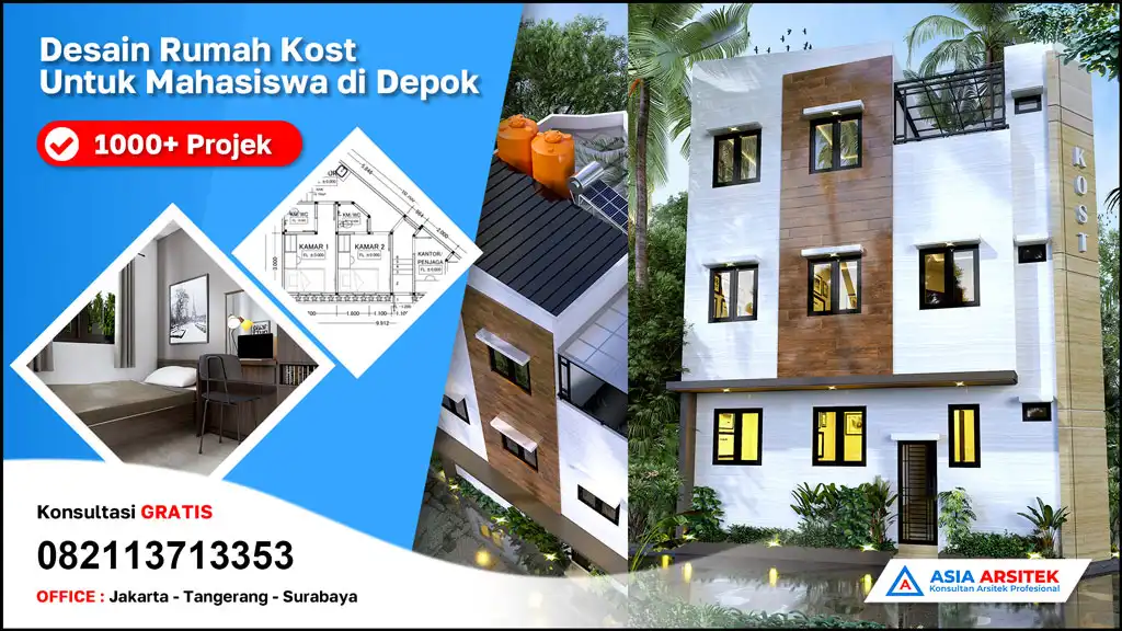 header Desain Rumah Kost Untuk Mahasiswa di Depok