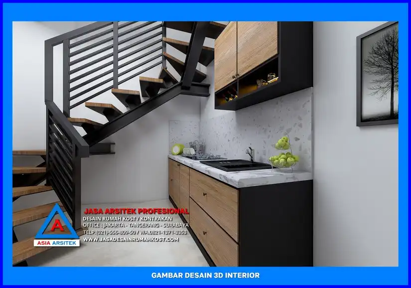 area pantry Desain Rumah Kost Untuk Mahasiswa di Depok
