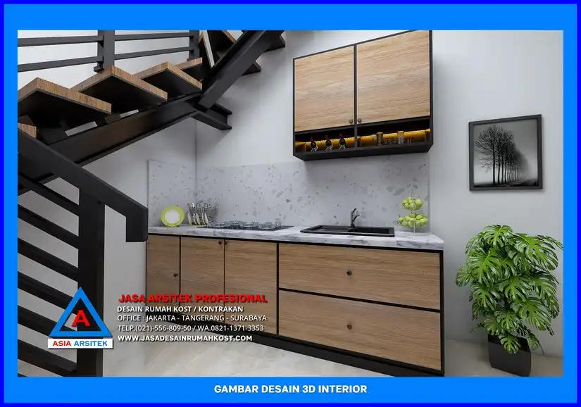 dapur Desain Rumah Kost Untuk Mahasiswa di Depok