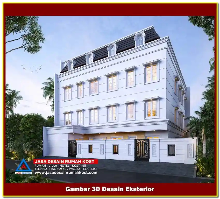 Jasa Desain Kost Modern Area Tambun Bekasi